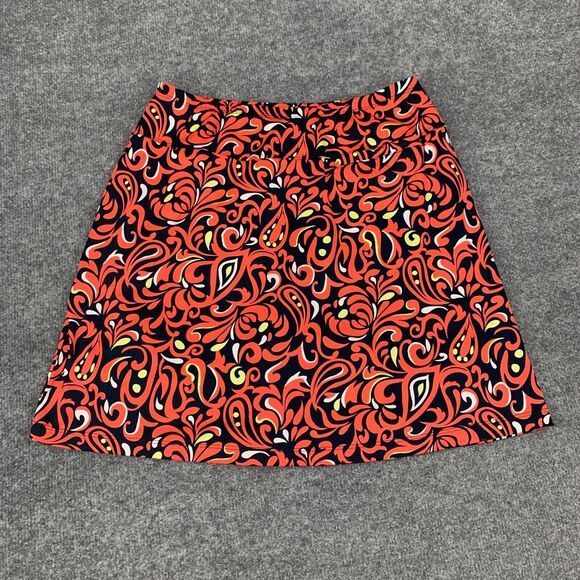 Tail Skort Womens S Small Paisley Stretch Pull On Pocket Inner Shorts Skirt - Picture 8 of 12
